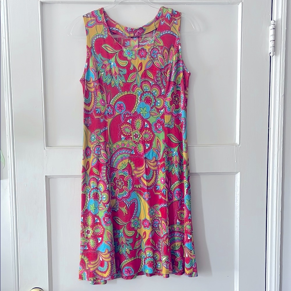 Vintage 60s/70s Floral Sleeveless Dress